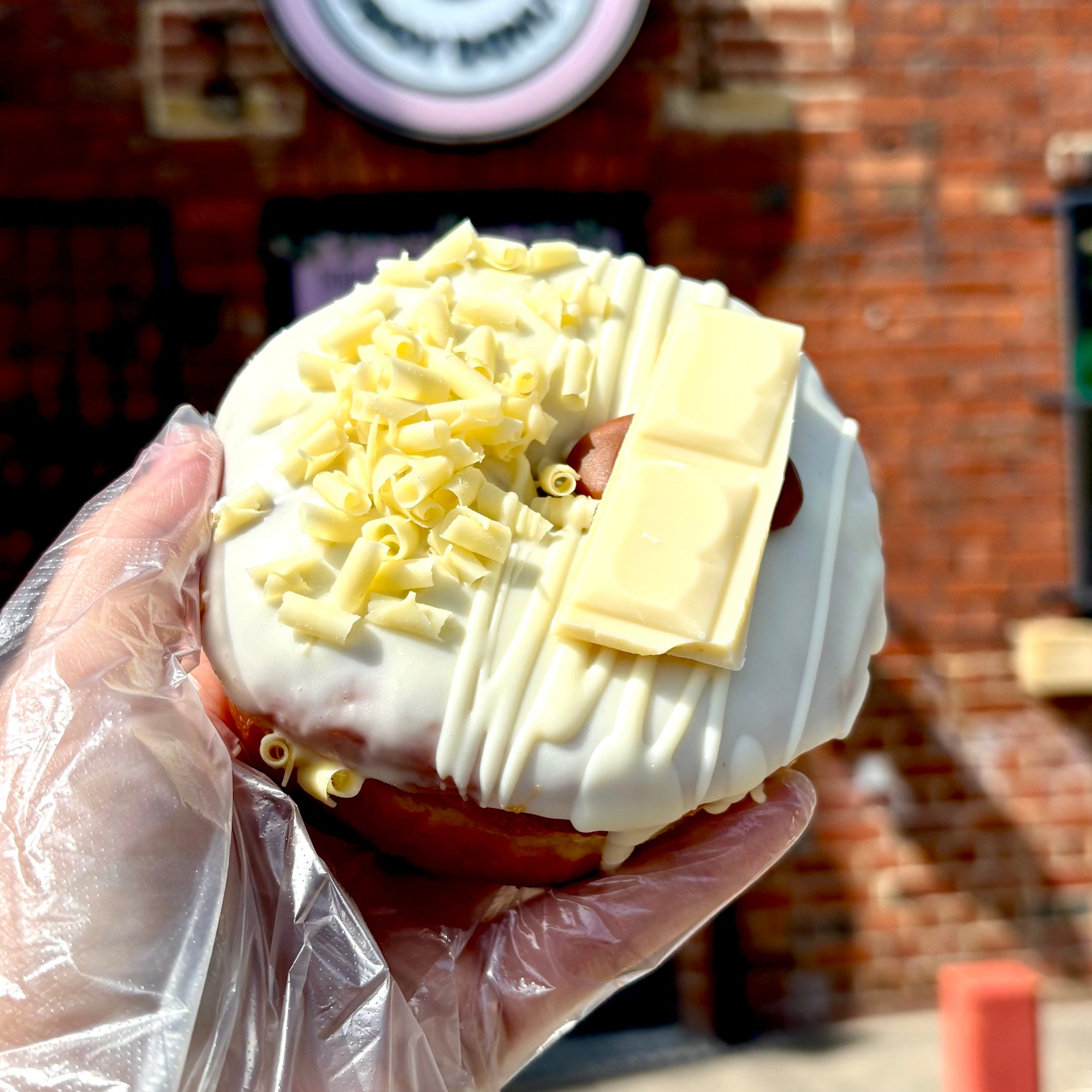 Milky Bar Lover Filled Donut (Vegetarian)