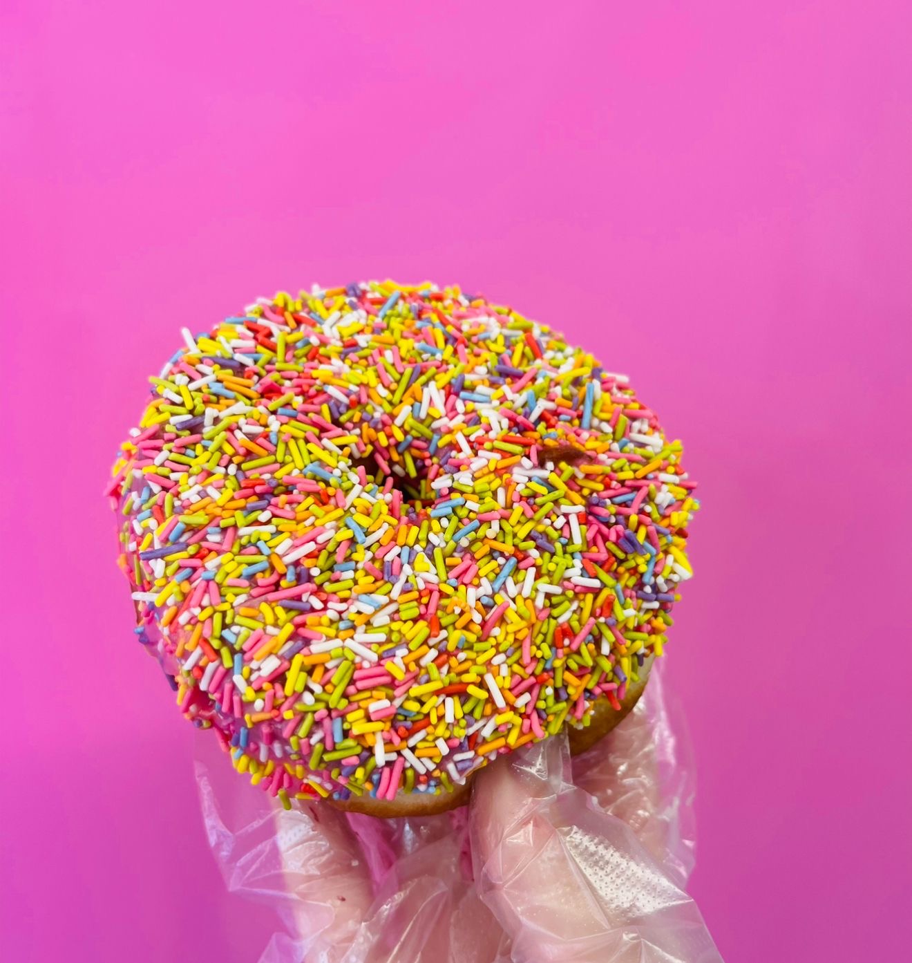 Heart Sprinkles Ring Donut - In-Store Only