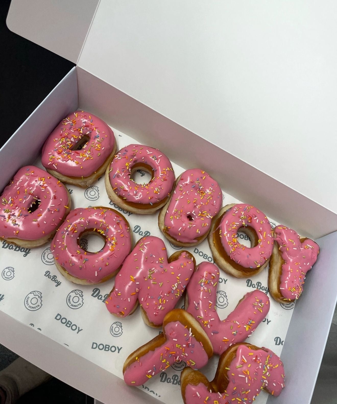 Doboy Letter Donuts (Local Collection Only)