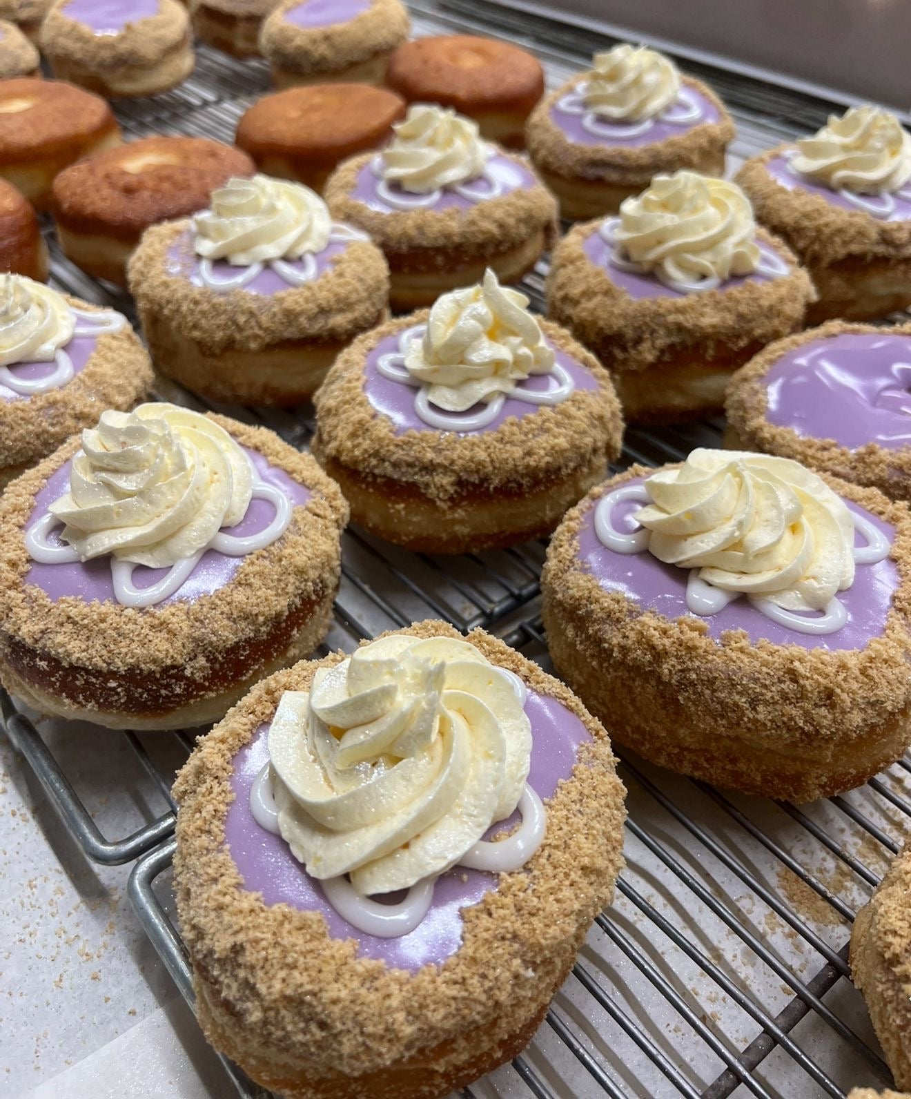 Blueberry Lemon Cheesecake Puddle Donut (Vegan) - In-Store Only