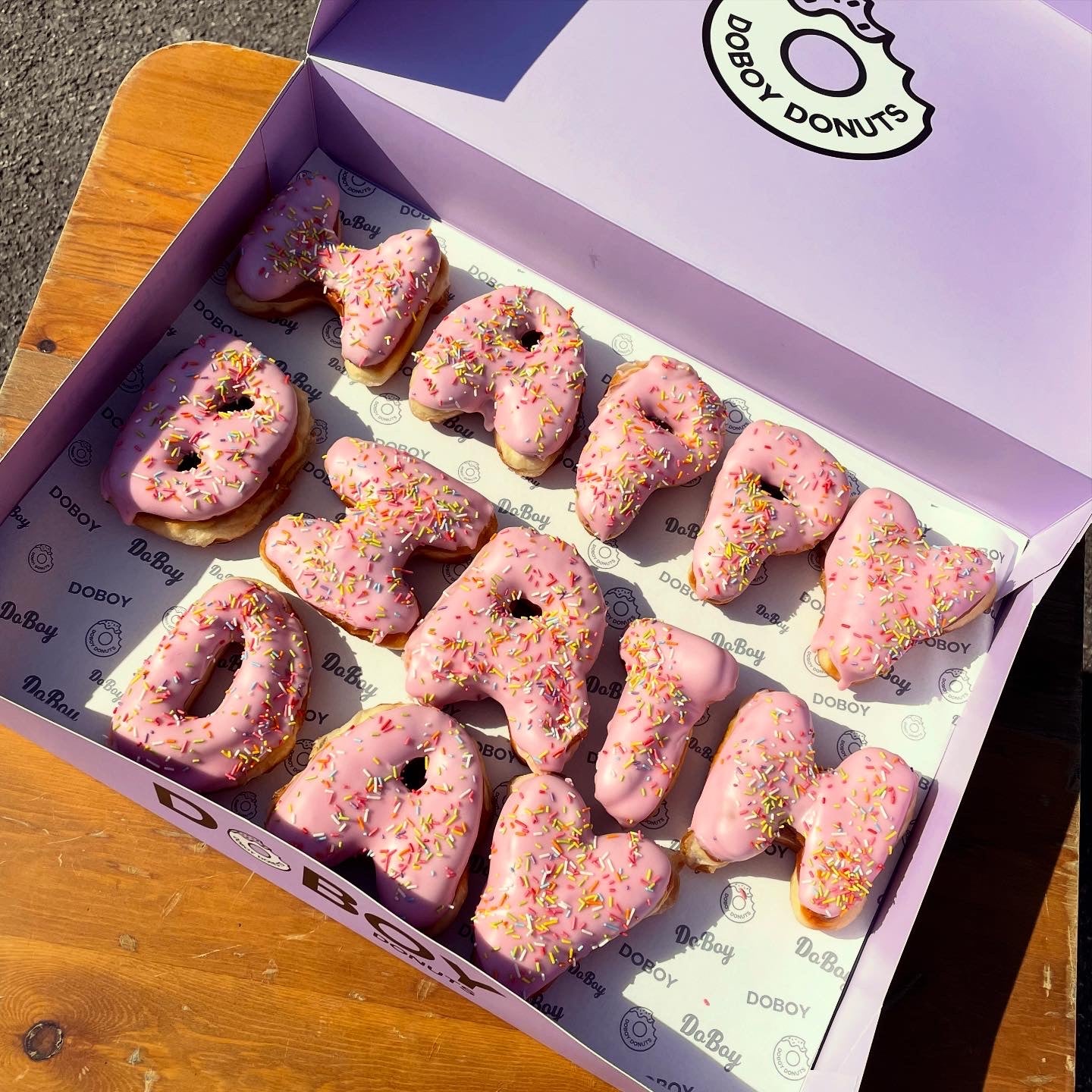 Doboy Letter Donuts (Local Collection Only)