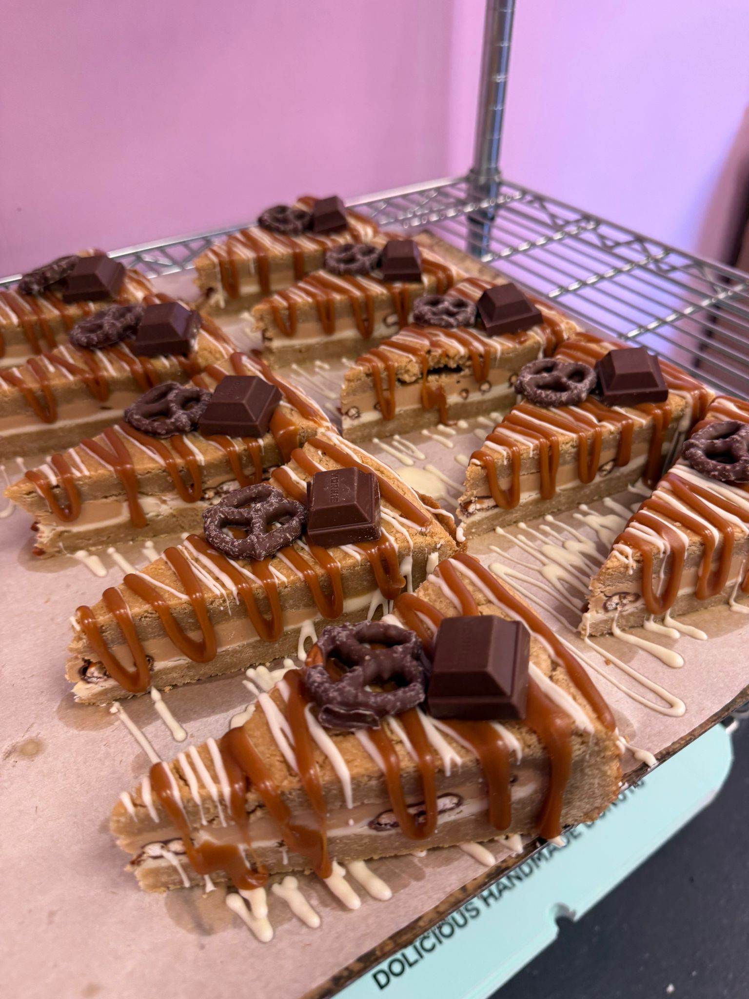 Salted Caramel Yorkie & Chocolate Pretzel Cookie Pie