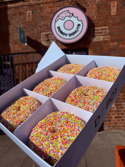 Box of 6 Sprinkles Ring Donuts