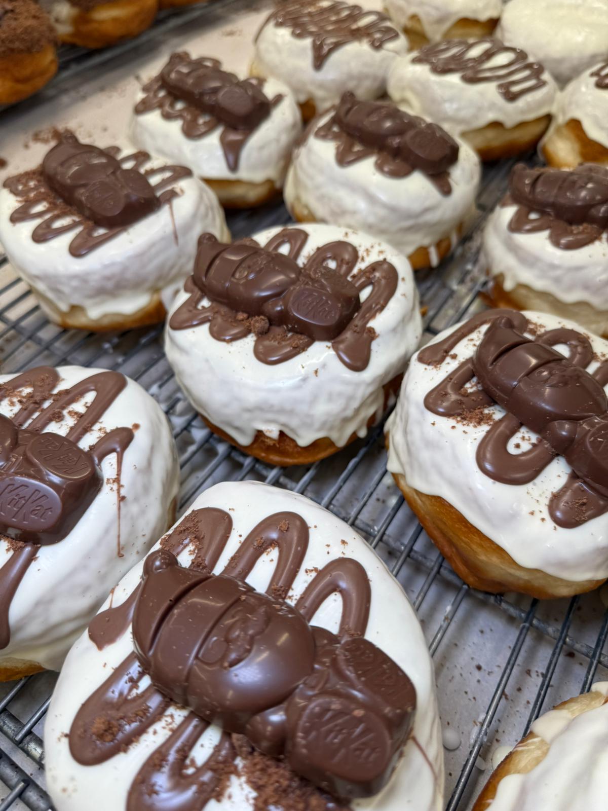 Kitkat Santa Donut