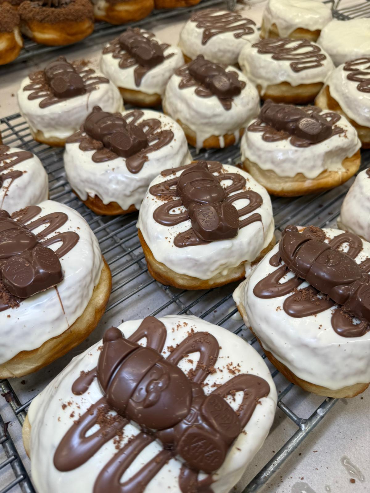 Kitkat Santa Donut