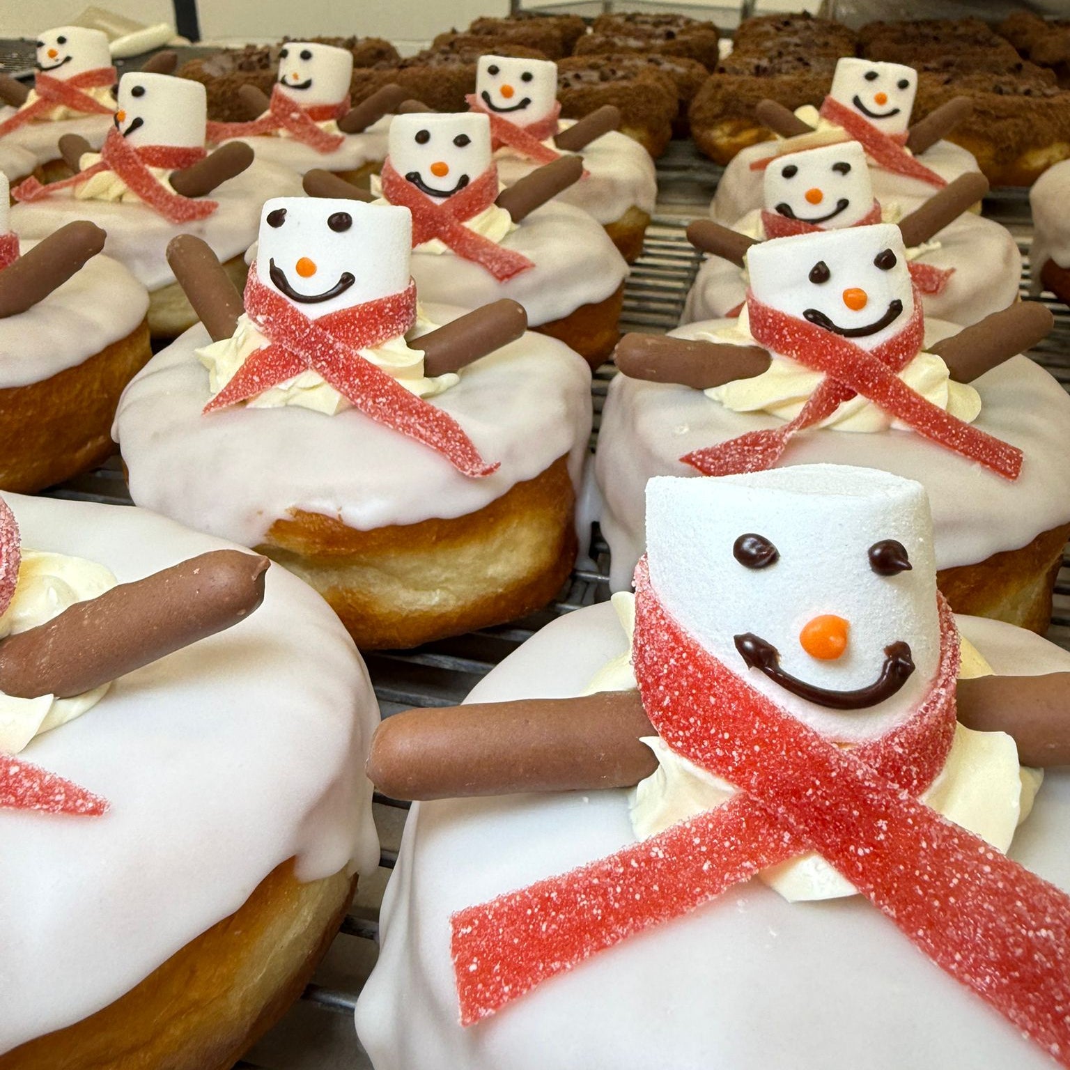 Snowman Donut