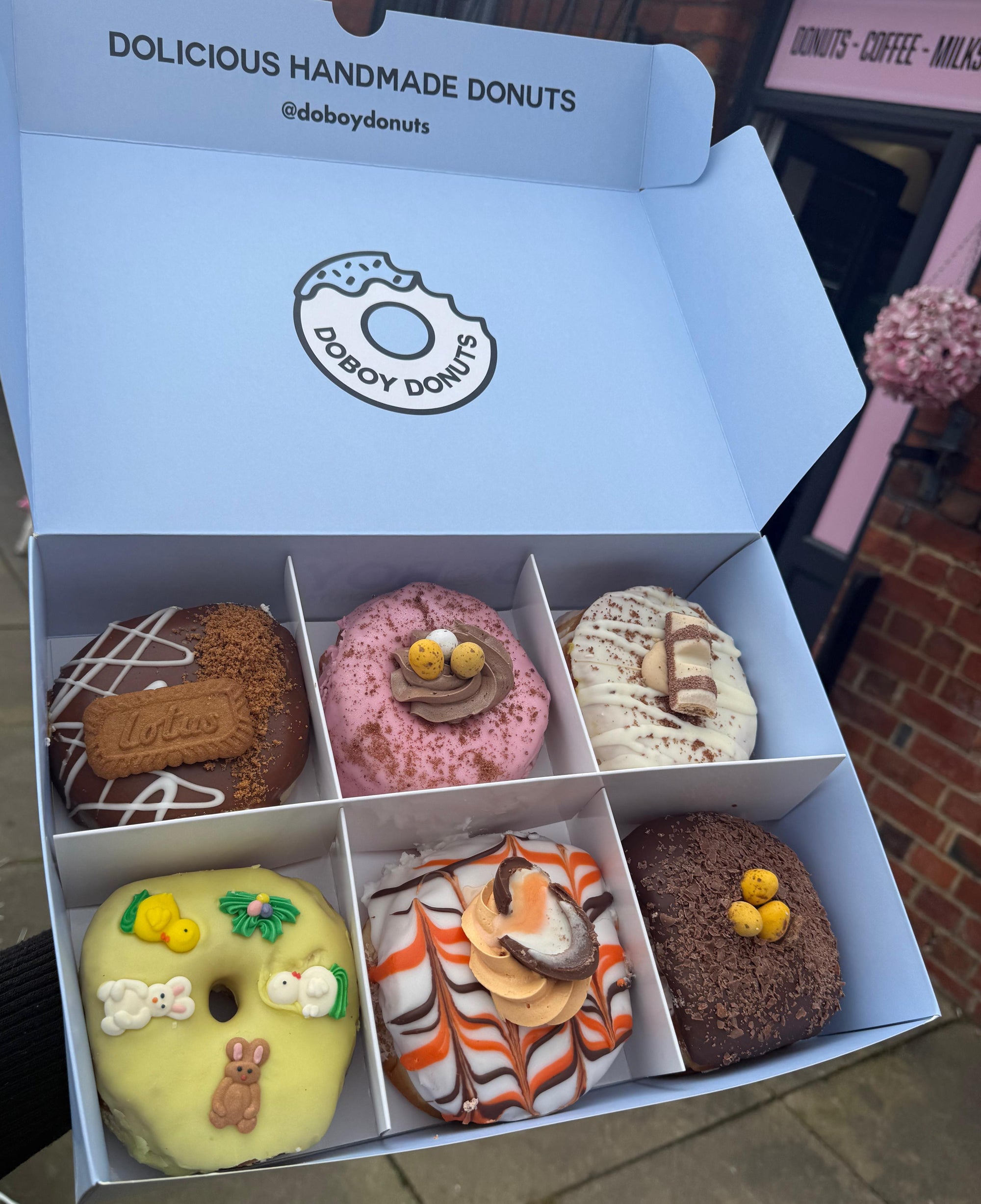 Box of 6 Easter Limited Edition Handmade Donuts