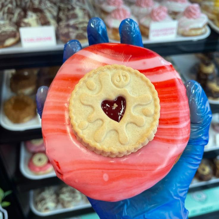 Jammie Dodger Filled Donut - In-Store Only